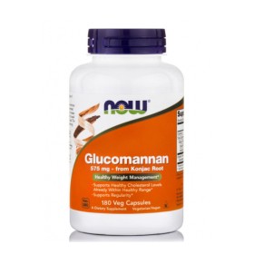 Now Glucomannan 575mg για το Γαστρεντερικό Σύστημα 180 Φυτικές Κάψουλες