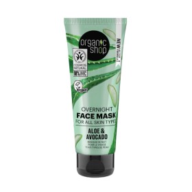 Organic Shop Overnight Face Mask Aloe & Avocado Μάσκα Προσώπου Νυκτός 75ml