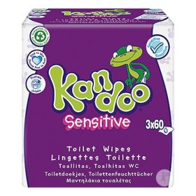 Kandoo Sensitive Βιοδιασπώμενα Παιδικά Υγρά Μαντηλάκια Τουαλέτας 3x60 Τεμάχια