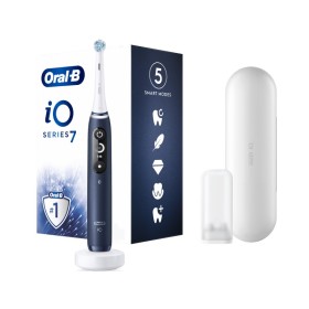 ORAL B iO Series 7 Ηλεκτρική Επαναφορτιζόμενη Οδοντόβουρτσα Λευκή & Θήκη Ταξιδιού & Μαγνητική Βάση Φόρτιση 1 Τεμάχιο