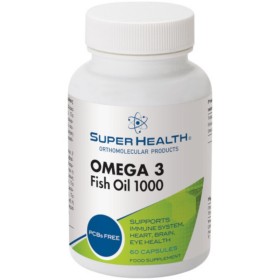 SUPER HEALTH Omega 3 Fish Oil 1000mg 60 Capsules