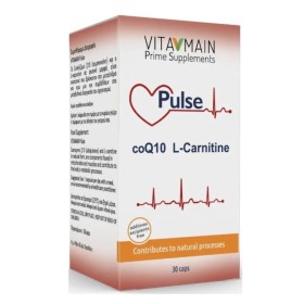 Vitamain Pulse Συνένζυμο Q10 80mg & L-Carnitine 200mg την Υγεία της Καρδιάς & τη Συνολική Ευεξία 30 Κάψουλες