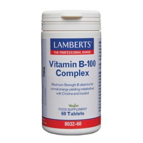 Lamberts Vitamin B-100 Complex Συμπλήρωμα με Βιταμίνη Β 60 Ταμπλέτες Lamberts Vitamin B-100 Complex Συμπλήρωμα με Βιταμίνη Β 60 Ταμπλέτες