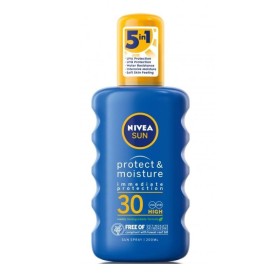 NIVEA Sun Protect & Moisture Spray SPF30 Αντιηλιακό Ενυδατικό Σπρέι για Πρόσωπο & Σώμα 200ml