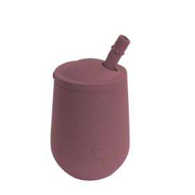 EZPZ Mini Cup Εκπαιδευτικό Ποτήρι με Καλαμάκι Χρώμα Μωβ 118ml