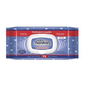 Wet Hankies Antibacterial Αντιβακτηριδιακά Μαντηλάκια Χεριών 72 Τεμάχια Wet Hankies Antibacterial Αντιβακτηριδιακά Μαντηλάκια Χεριών 72 Τεμάχια