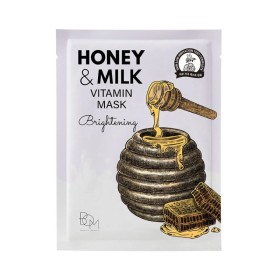 Beauty Of Majesty Honey And Milk Vitamin Αναζωογονητική Υφασμάτινη Μάσκα Προσώπου 1 Τεμάχιο