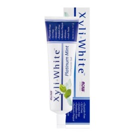 NOW Xyli White Toothpaste Gel Platinum Mint Οδοντόκρεμα χωρίς Φθόριο 181ml