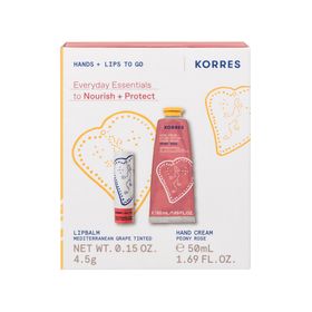 Korres Promo Peony Rose Ενυδατική Κρέμα Χεριών 50ml & Σταφύλι Lip Balm Tinted με Χρώμα 4.5g