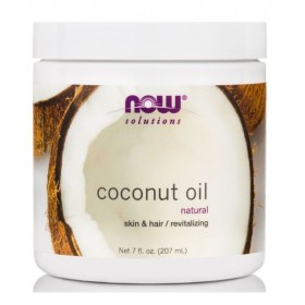 NOW Coconut Oil Natural Vegetable Coconut Oil for Skin & Hair 207ml
