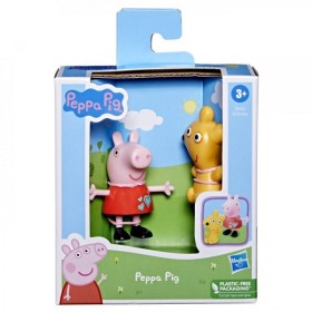 Hasbro Peppa Pig Peppa With Teddy Παιχνίδι Μινιατούρα για 3+ Ετών