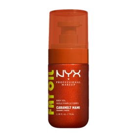 Nyx Professional Makeup Fat Oil Glossy Transparent Body Oil Ενυδατικό Λάδι Σώματος 04 Caramelt Mami 70ml