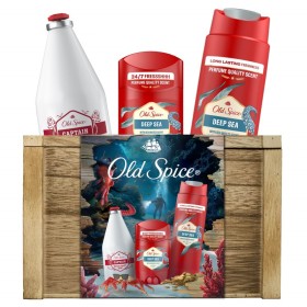 Old Spice Promo Xmas25 Deepsea  1X(Stick & Shower Gel + After Shave Lotion) Αποσμητικό Στικ  50ml & Αφρόλουτρο 250 ml & Λοσιόν για μετά το Ξύρισμα 100 ml