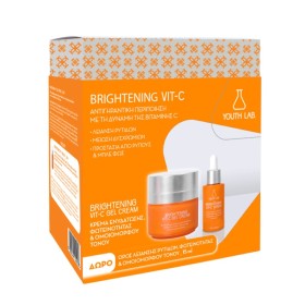 Youth Lab Promo Brightening Vit-C Brightening Vit-C Κρέμα-Gel για Ενυδάτωση & Φωτεινότητα & Ομοιόμορφο Τόνο 50ml & Δώρο Brightening Vit-C Ορός για Λείανση Ρυτίδων & Φωτεινότητα & Ομοιόμορφο Τόνο 15ml