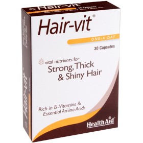 Health Aid Hair-Vit κατά της Τριχόπτωσης 30 Κάψουλες Health Aid Hair-Vit κατά της Τριχόπτωσης 30 Κάψουλες