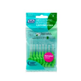 Tepe Interdental Brushes Size 5 [0.8mm] in Color Green 8 Pieces