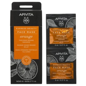 APIVITA Express Beauty Μάσκα Προσώπου Πορτοκάλι για Λάμψη 2x8ml