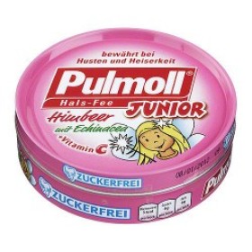 PULMOLL Junior Καραμέλες Βατόμουρο, Εχινάκεια & Βιταμίνη C 50g