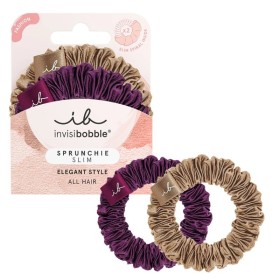 Invisibobble Sprunchie Slim Elegant Style The Snuggle is Real Λεπτά Λαστιχάκια Μαλλιών για Απαλό Κράτημα 2 Τεμάχια