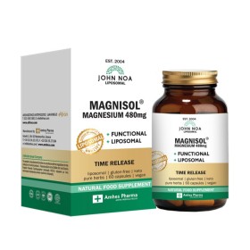 John Noa Magnisol 480mg Liposomal Μαγνήσιο 60 Κάψουλες