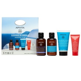 Apivita Promo Summer in Greece Foaming Cleanser Αφρός Καθαρισμού για Πρόσωπο 75ml & Hyaluronic Hydra Σαμπουάν 75ml & Hyaluronic Hydra Μαλακτική Κρέμα 50ml & Bee Sun Safe Αντηλιακή Κρέμα Προσώπου SPF50 15ml
