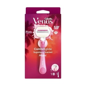 Gillette Venus ComfortGlide Miami Λαβή Γυναικείας Ξυριστικής Μηχανής 1 Tεμάχιο με 1 Ανταλλακτική Κεφαλή & 1 Βάση Ντους Gillette Venus ComfortGlide Miami Λαβή Γυναικείας Ξυριστικής Μηχανής 1 Tεμάχιο με 1 Ανταλλακτική Κεφαλή & 1 Βάση Ντους