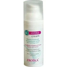 FROIKA AC Hydra Cream Ενυδατική Κρέμα Προσώπου για Ευαίσθητες Επιδερμίδες κατά της Ακμής με Υαλουρονικό Οξύ 50ml