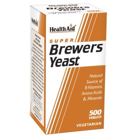 HEALTH AID Super Brewers Yeast με Μαγιά Μπύρας 500 Ταμπλέτες