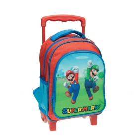 GIM Super Mario Σχολική Τσάντα Τρόλεϊ Nηπιαγωγείου