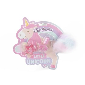 MARTINELIA Little Unicorn Key Chain Set Παιδικό Lip Balm & Βερνίκι Νυχιών & Γούνινο Μπρελόκ 3 Τεμάχια