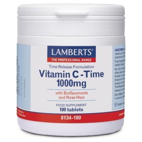 LAMBERTS Vit C-TIME 1000mg Supplement with Vitamin C for the Immune System 180 Tablets
