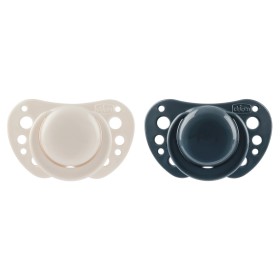 Chicco Physioforma Air Πιπίλα Σιλικόνης με Θηλή & Θήκη από 6-16m+ σε Μπεζ-Γκρι & Μπλε 2 Τεμάχια Chicco Physioforma Air Πιπίλα Σιλικόνης με Θηλή & Θήκη από 6-16m+ σε Μπεζ-Γκρι & Μπλε 2 Τεμάχια