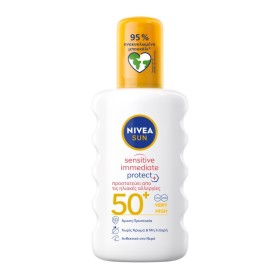 Nivea Sun Sensitive Immediate Protect Spray Spf50+ Αντηλιακό Σπρέι 200ml Nivea Sun Sensitive Immediate Protect Spray Spf50+ Αντηλιακό Σπρέι 200ml