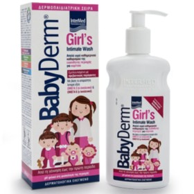INTERMED Babyderm Girls Intimate Wash Καθαριστικό για την Ευαίσθητη Περιοχή των Κοριτσιών 300ml