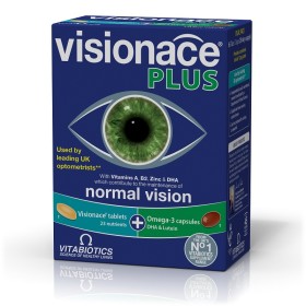 VITABIOTICS Visionace Plus Supplement with Lutein & Omega 3 28 Capsules & 28 Tablets