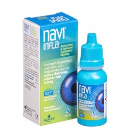 NOVAX Navi Infla Αντιοξειδωτικές και Λιπαντικές Οφθαλμικές Σταγόνες για τα Μάτια 15ml