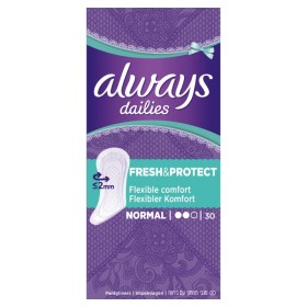 ALWAYS Dailies Σερβιετάκια Fresh & Protect Normal 30 Τεμάχια