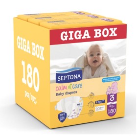 Septona Giga Box Calm N Care Πάνες Midi No3 (4-9kg) 3x60 Τεμάχια Septona Giga Box Calm N Care Πάνες Midi No3 (4-9kg) 3x60 Τεμάχια