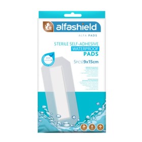 Alfashield Alfa-Pads Waterproof Αδιάβροχα Αυτοκόλλητα Επιθέματα 9x15cm 5 Τεμάχια