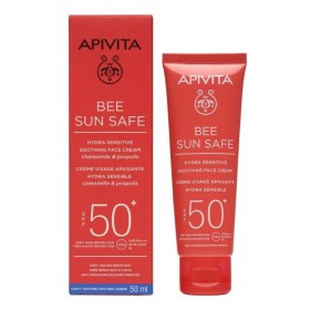 APIVITA Bee Sun Safe Καταπραϋντική Κρέμα Προσώπου για Ευαίσθητες Επιδερμίδες SP50+ 50ml