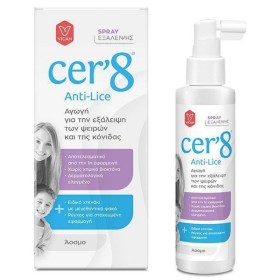 CER8 Anti-Lice Spray Εξάλειψης των Ψειρών και της Κόνιδας Άοσμο 125ml