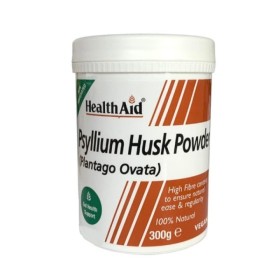 HEALTH AID Psyllium Husk Fibre Powder Συμπλήρωμα Διατροφής για τη Φυσιολογική Λειτουργία του Εντέρου  300gr