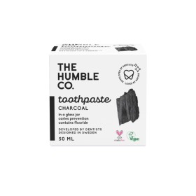 The Humble Co Charcoal Toothpaste Οδοντόκρεμα σε Γυάλινο Βάζο Άνθρακας 50ml