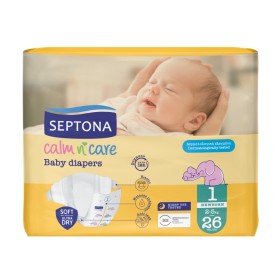 Septona Calm N Care Πάνες Newborn Νο1 (2-5kg) 26 Τεμάχια Septona Calm N Care Πάνες Newborn Νο1 (2-5kg) 26 Τεμάχια