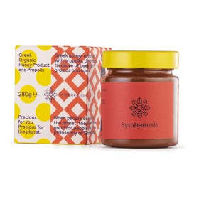 SYMBEEOSIS Greek Organic Honey Organic Honey With Organic Propolis Extract 280g
