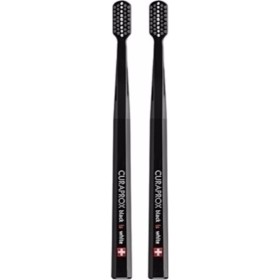 Curaprox Black Is White Οδοντόβουρτσες Χρώμα Μαύρο 2 Τεμάχια