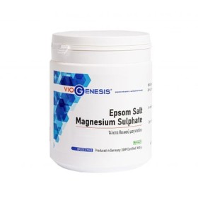 VIOGENESIS Epsom Salt Magnesium Sulphate Άλατα Epsom Θεϊκό Μαγνήσιο 500g
