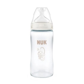 Nuk First Choice Γυάλινο Μπιμπερό με Δείκτη Ελέγχου Θερμοκρασίας κατά των Κολικών για 3m+ 240ml Nuk First Choice Γυάλινο Μπιμπερό με Δείκτη Ελέγχου Θερμοκρασίας κατά των Κολικών για 3m+ 240ml