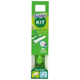SWIFFER DRY & WET Cleaning Kit with 1 Broom, 8 Dry & 3 Wet Cloths