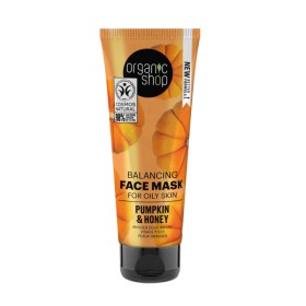 Organic Shop Μάσκα Προσώπου Εξισορρόπησης για Λιπαρή Επιδερμίδα Κολοκύθα & Μέλι 75ml